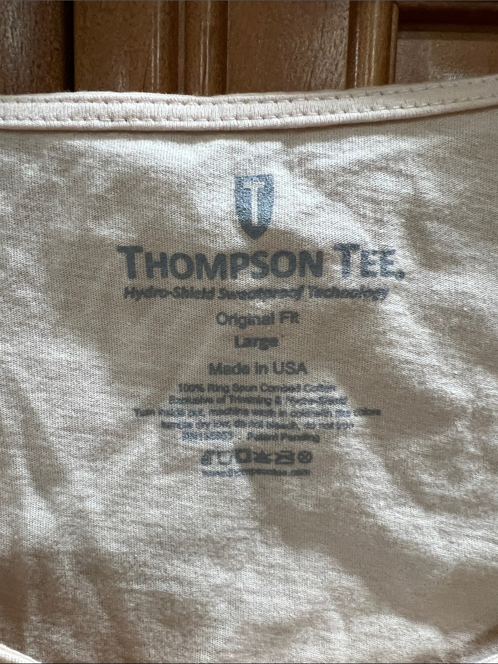 Thompson Scoop Neck Tee in Soft Cream